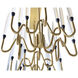 Hestia LED 70 inch Matte Black / Gold / Brushed Gold Chandelier Ceiling Light, Large